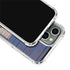 Haiti Flag Dark Wood iPhone 14 Pro Clear Case